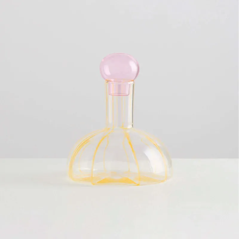 Maison Balzac Grand Soleil Decanter Yellow & Pink 1.3L