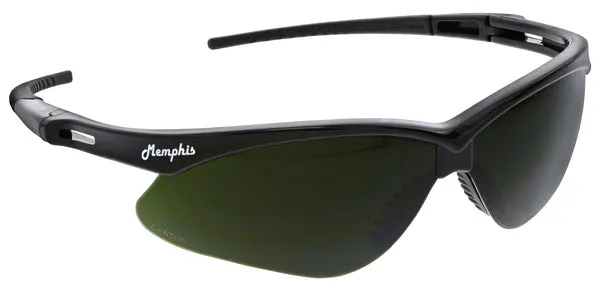 MCR Safety Memphis MP1 Black Frame, GreenFilter 5.0