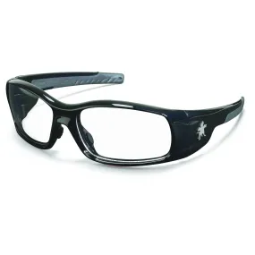 MCR Safety Swagger SR1 Safety Glasses - Black Frame - Clear Lens - SR110