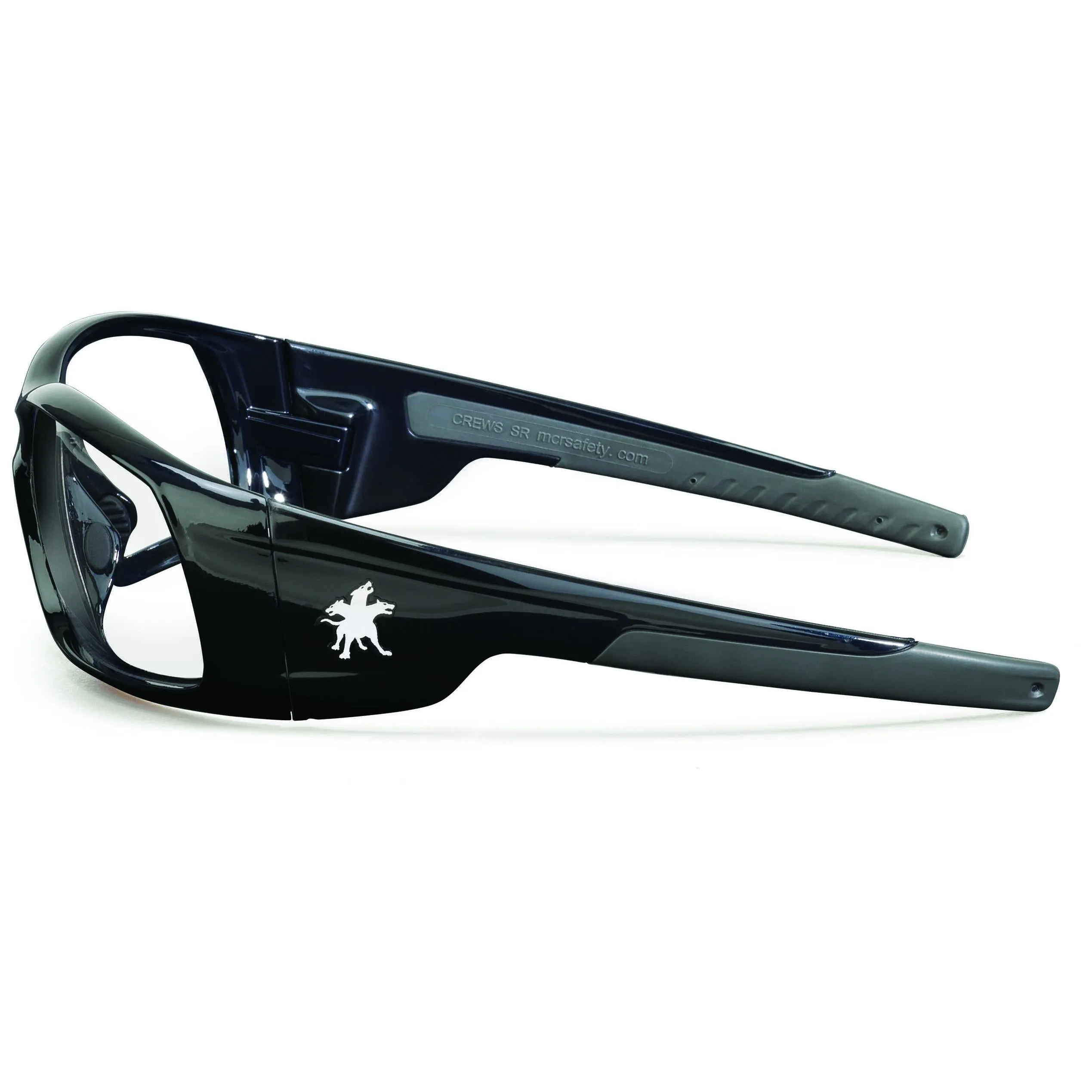 MCR Safety Swagger SR1 Safety Glasses - Black Frame - Clear Lens - SR110