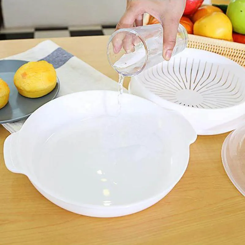 Microwave Round Steamer Heater Bowl with Lid