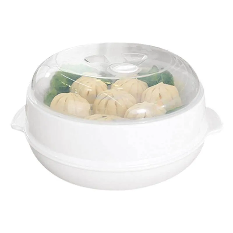 Microwave Round Steamer Heater Bowl with Lid