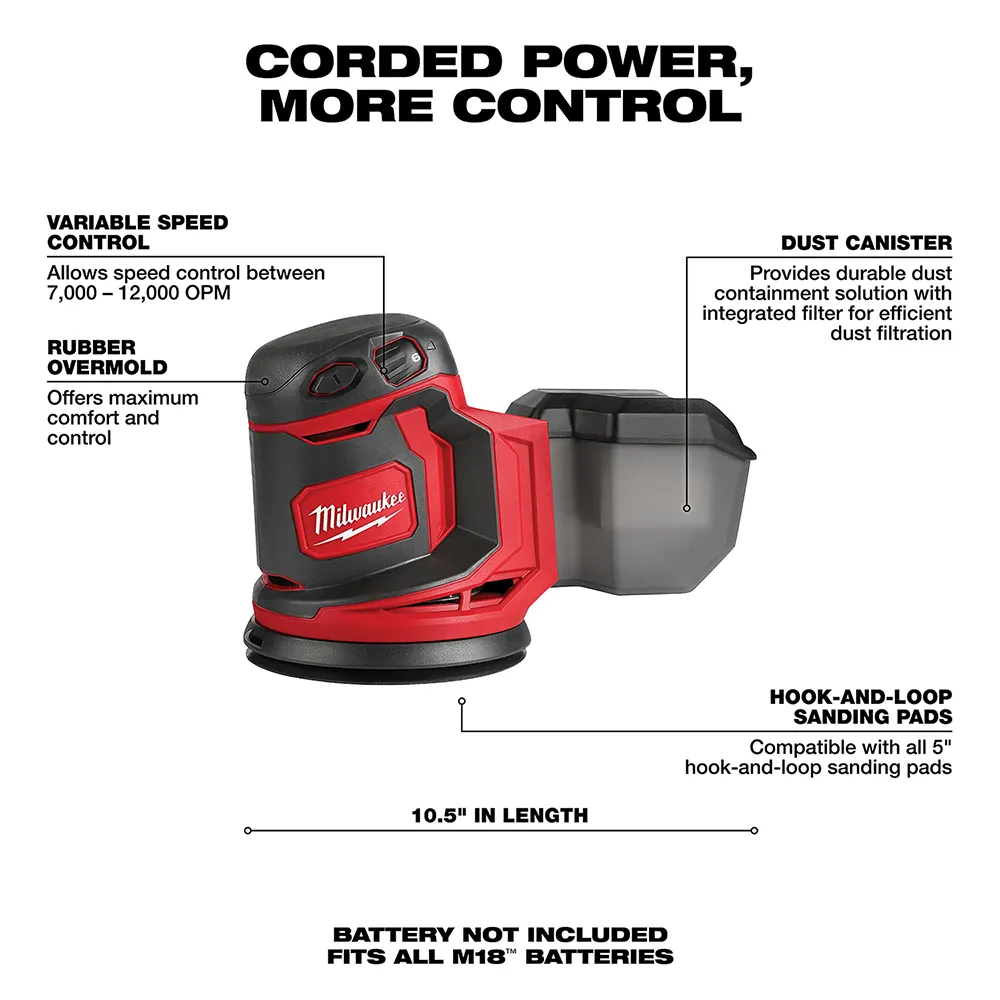 Milwaukee M18 Random Orbit Sander