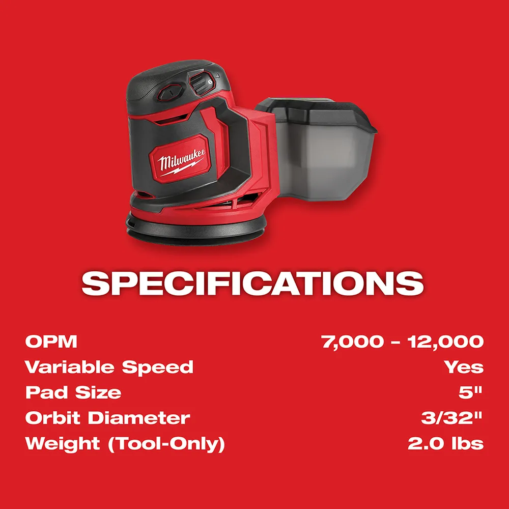 Milwaukee M18 Random Orbit Sander