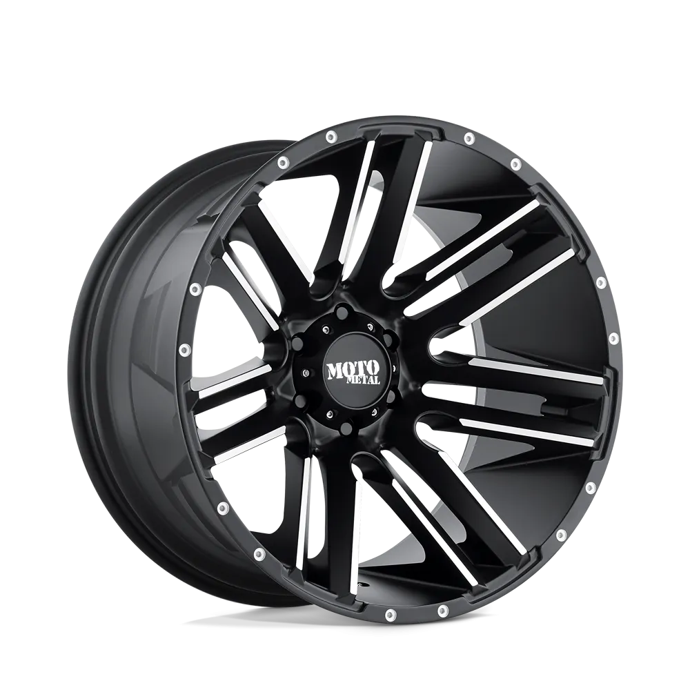 Moto Metal MO978 Razor 22X12 8X165.1 -44 mm Satin Black Machined