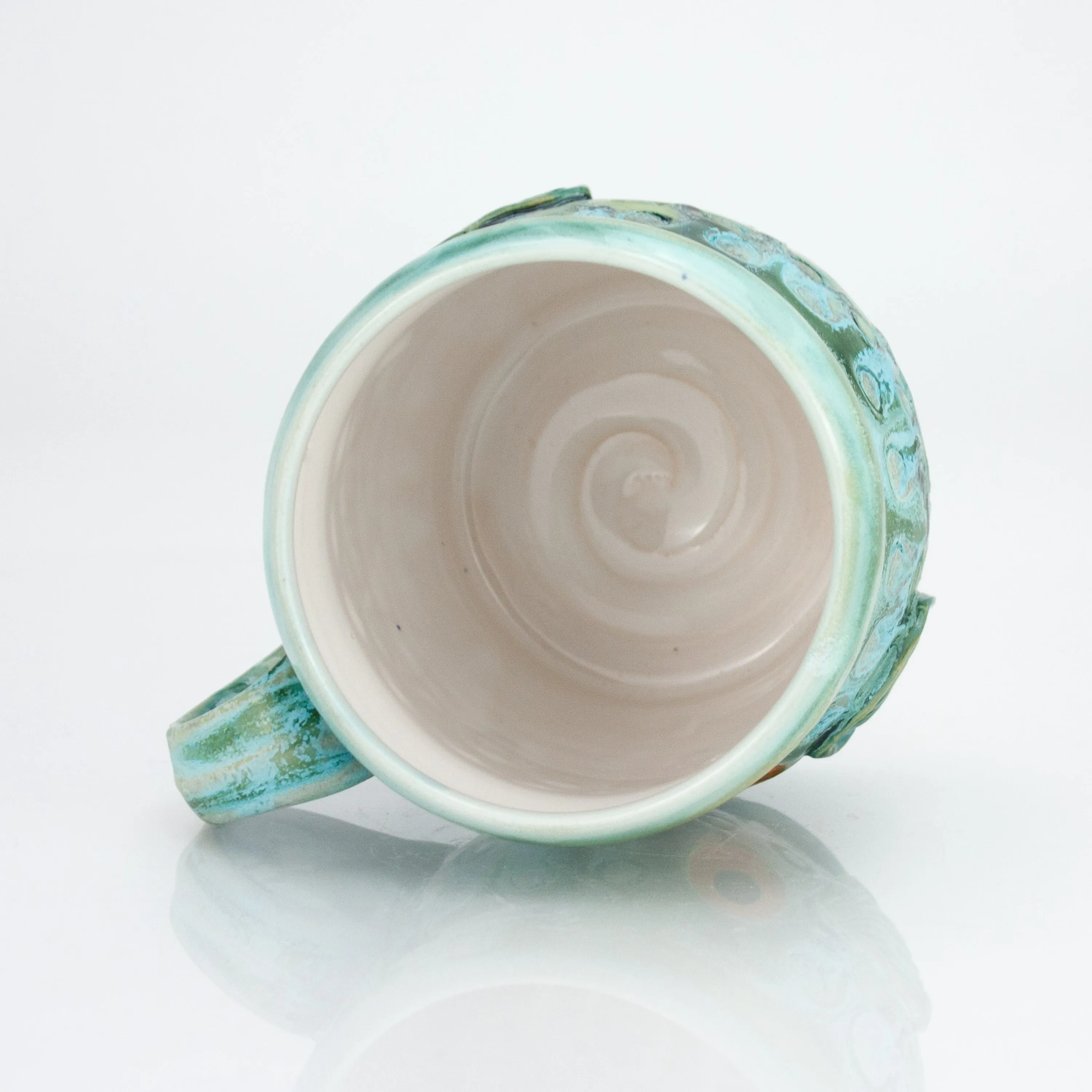 Mug 16 oz - Sea Foam Green Fish Mug