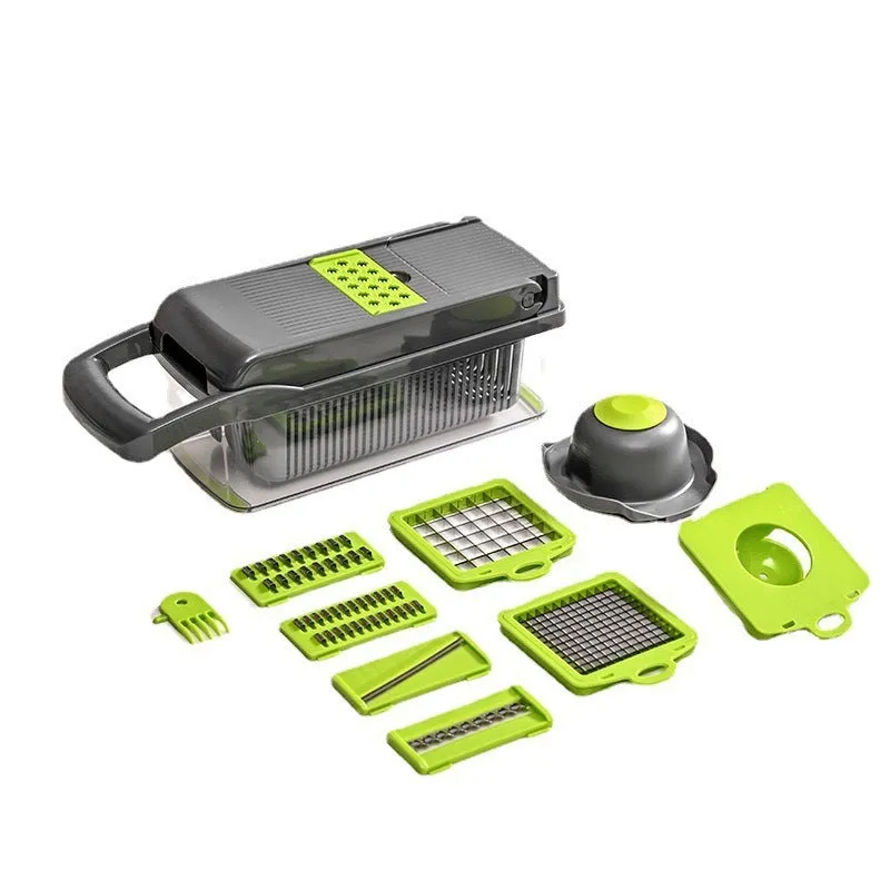 MULTI FUNCTIONAL VEGETABLE CUTTER, DICER, SLICER, POTATO SHREDDER, SHREDDER, KITCHEN HOUSEHOLD CLEANING TOOL