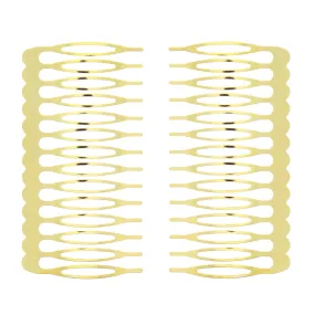 Pair of 7.5cm Metal Combs