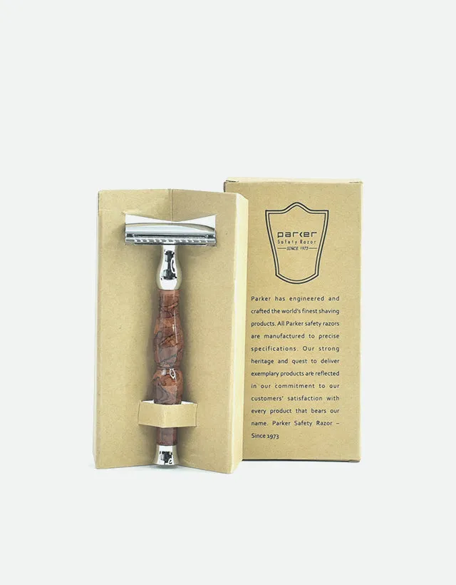 Parker - 45R Safety Razor, 3 piece, Enamel Handle