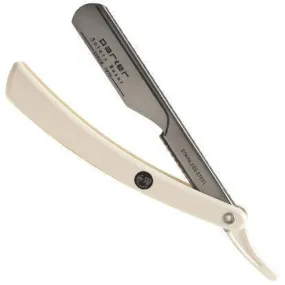 Parker - Professional Barber Razor Shavette PTW, White Resin