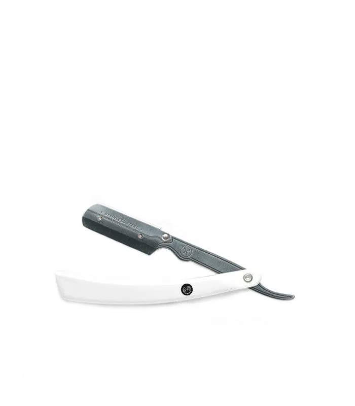 Parker - SRW / 34R Straight Razor, Clip Type, White Resin Handle