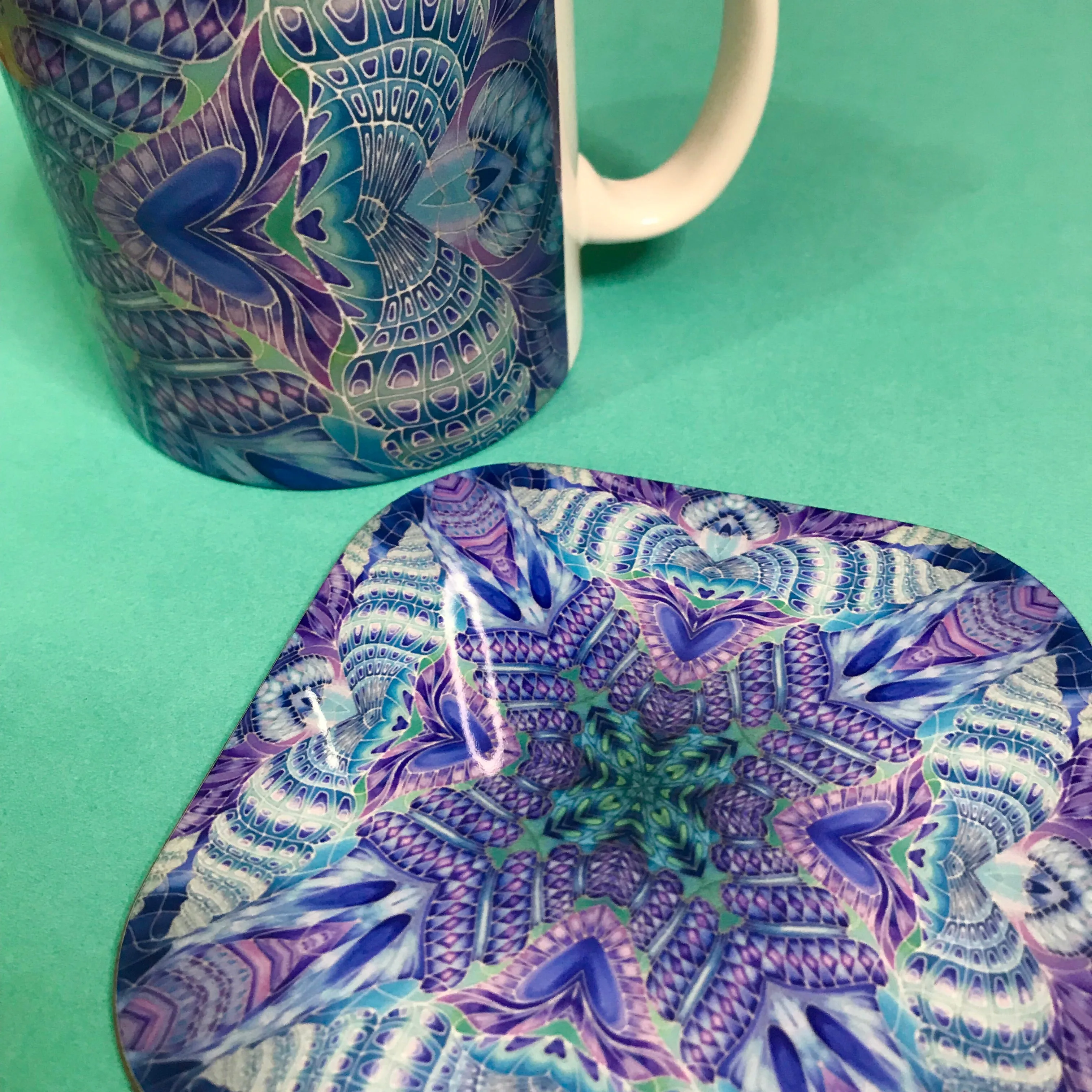 Persian Mug and Coaster Box Set or Mug only - Colourful Mug Set - Persian Mug Gift