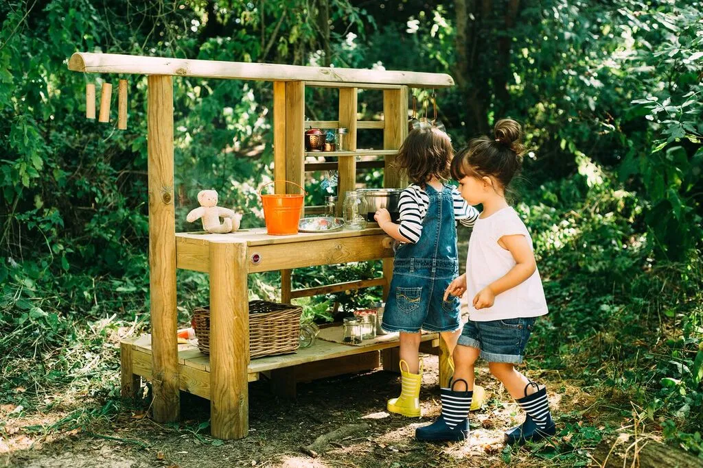 Plum Discovery Wood Mud Pie Kitchen - November Sale while Stock Lasts