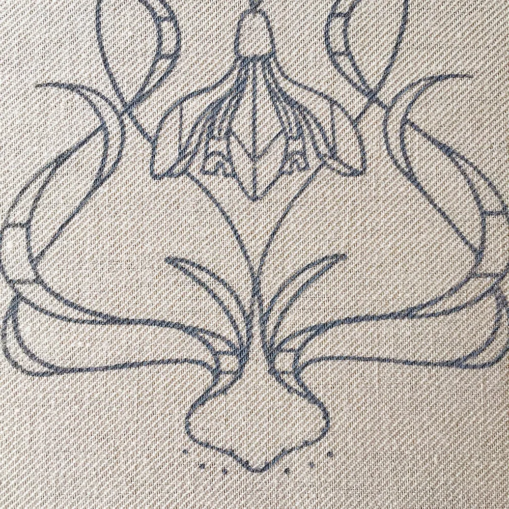 Printed Linen Twill, The Galanthus Collector