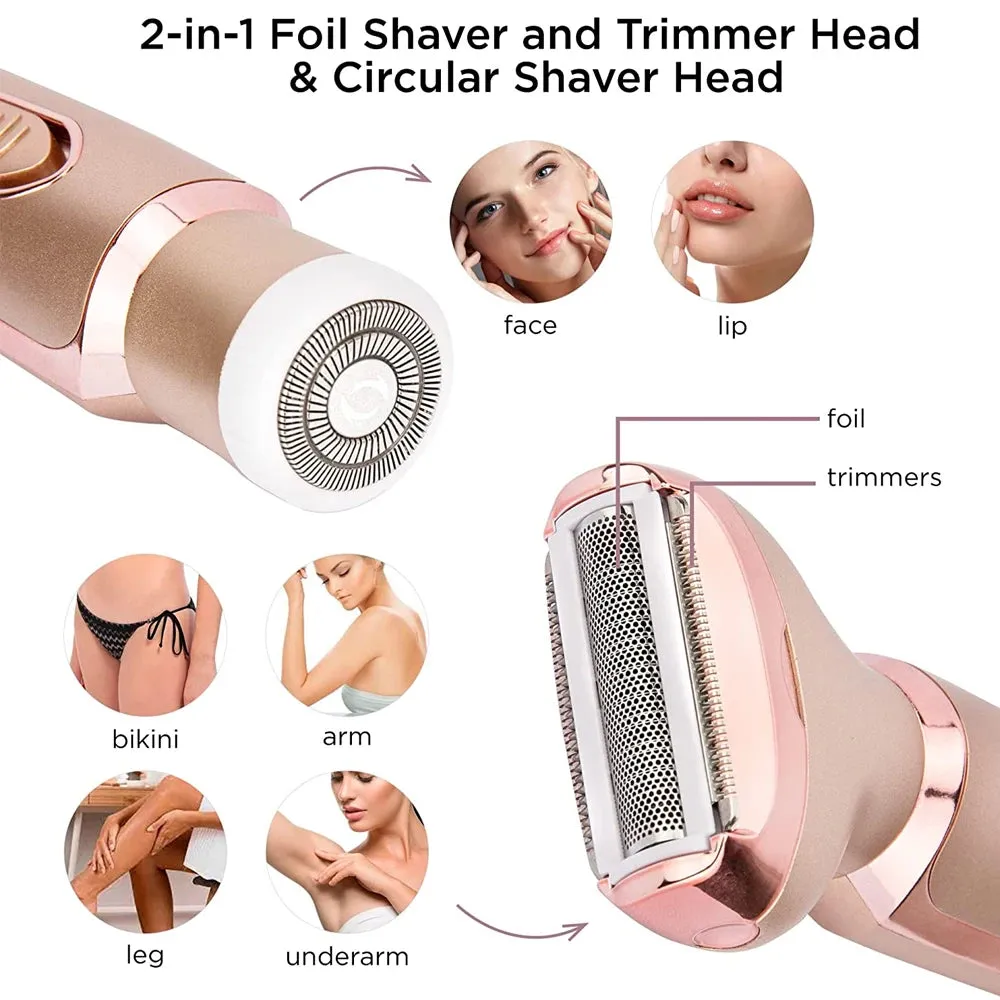 Professional Women’s 2-in-1 Epilator Electric Razor for Painless Hair Removal