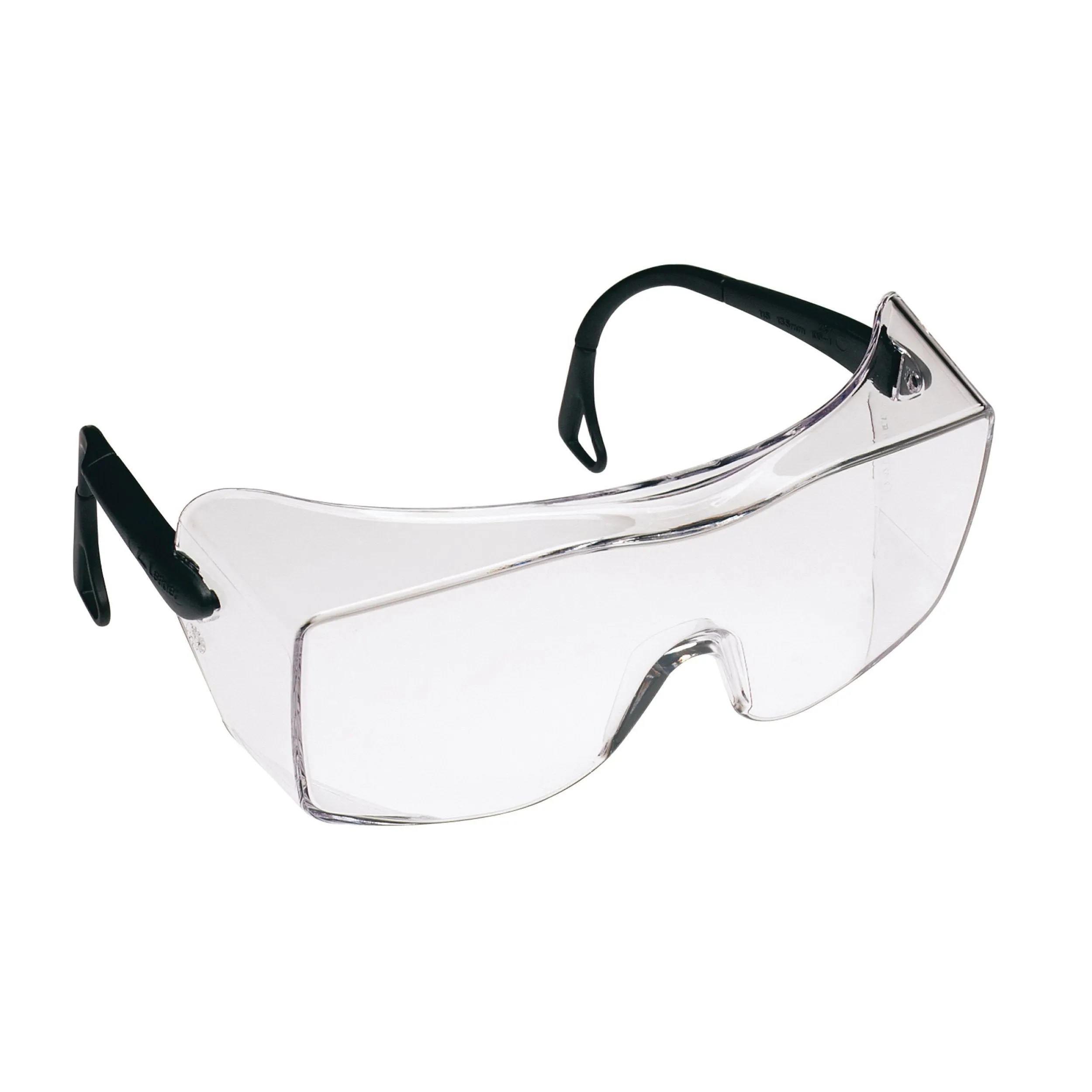 Protective Glasses - 3M OX Safety Eyewear Clear Lens Black Frame Secure Grip, 12166-00000-20