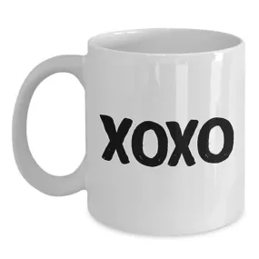 Quotable White Ceramic Mug- Xoxo