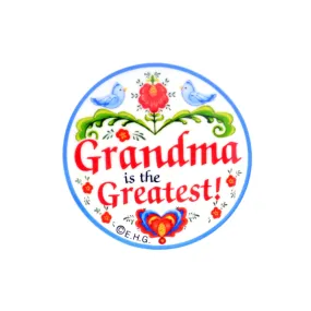 "Grandma Is the Greatest" Magnet Plate