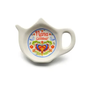 "Nana is the Greatest" Teapot Magnet with Birds Design