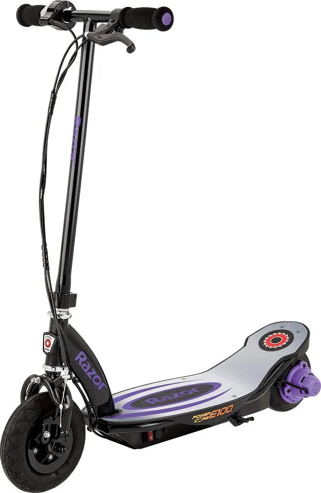 Razor E100 Powercore Children's Electric Scooter Purple Alu