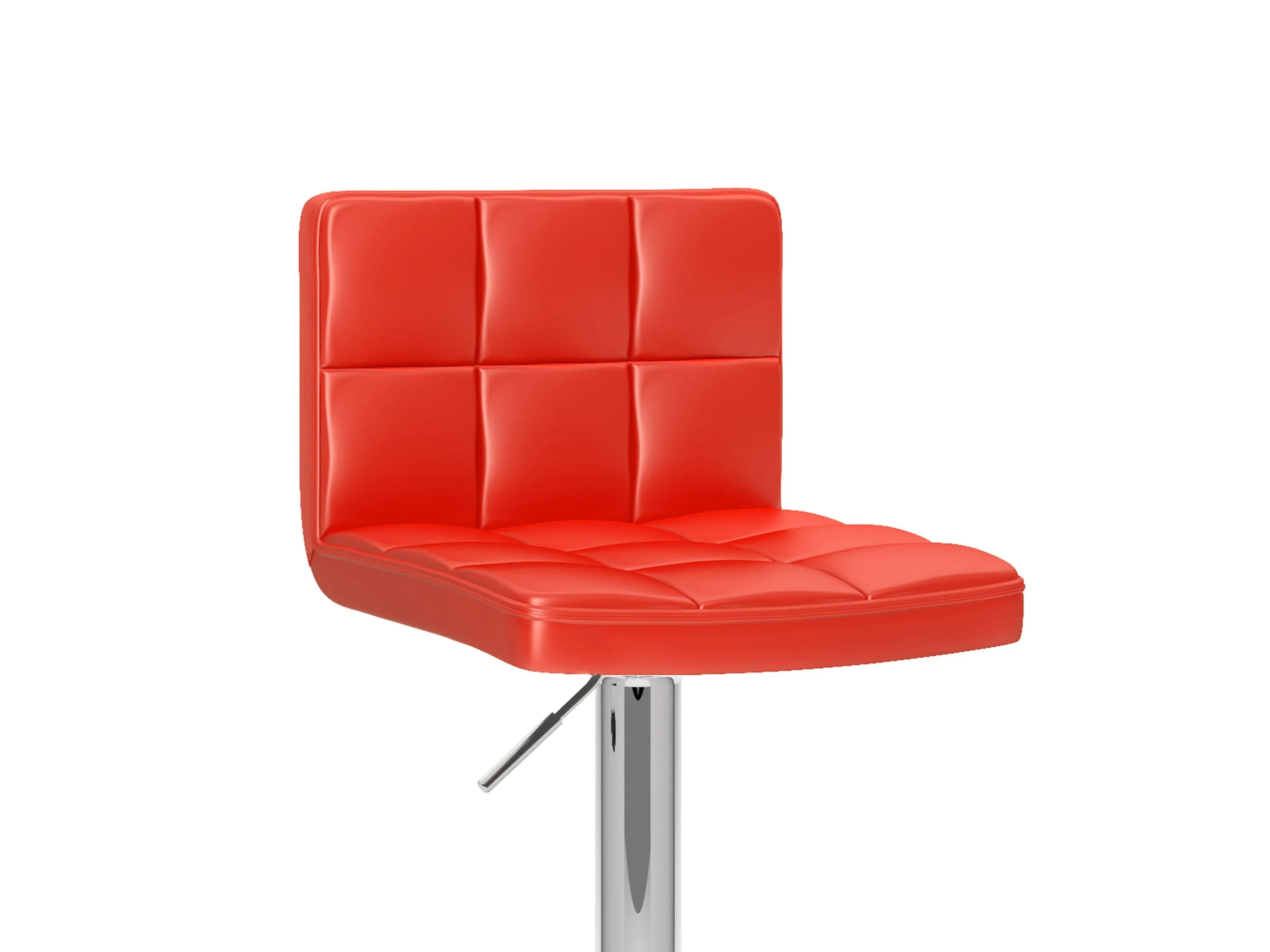 Red Swivel Bar Stools, Set of 2