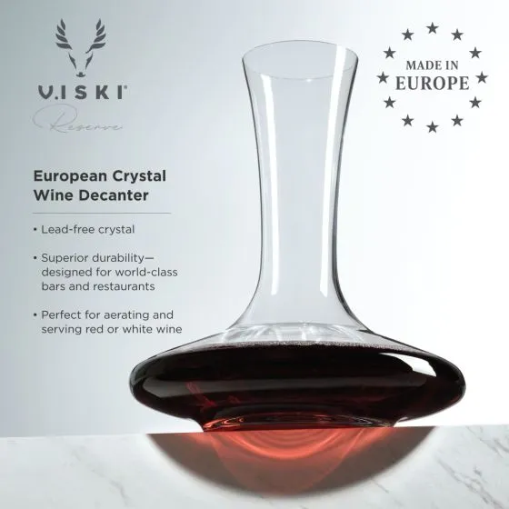 Reserve European Crystal Wine Decanter by Viski