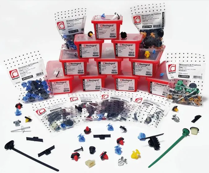 Restagraf Front Wing Fixings & Fasteners- Fitting Kit, 500L (10.2012 → 05.2022) , Fiat 71772182