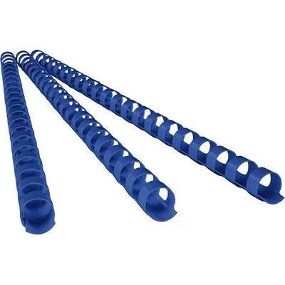 Rexel Plastic Binding Comb Round 21 Loop 9.5Mm A4 Blue Box 100