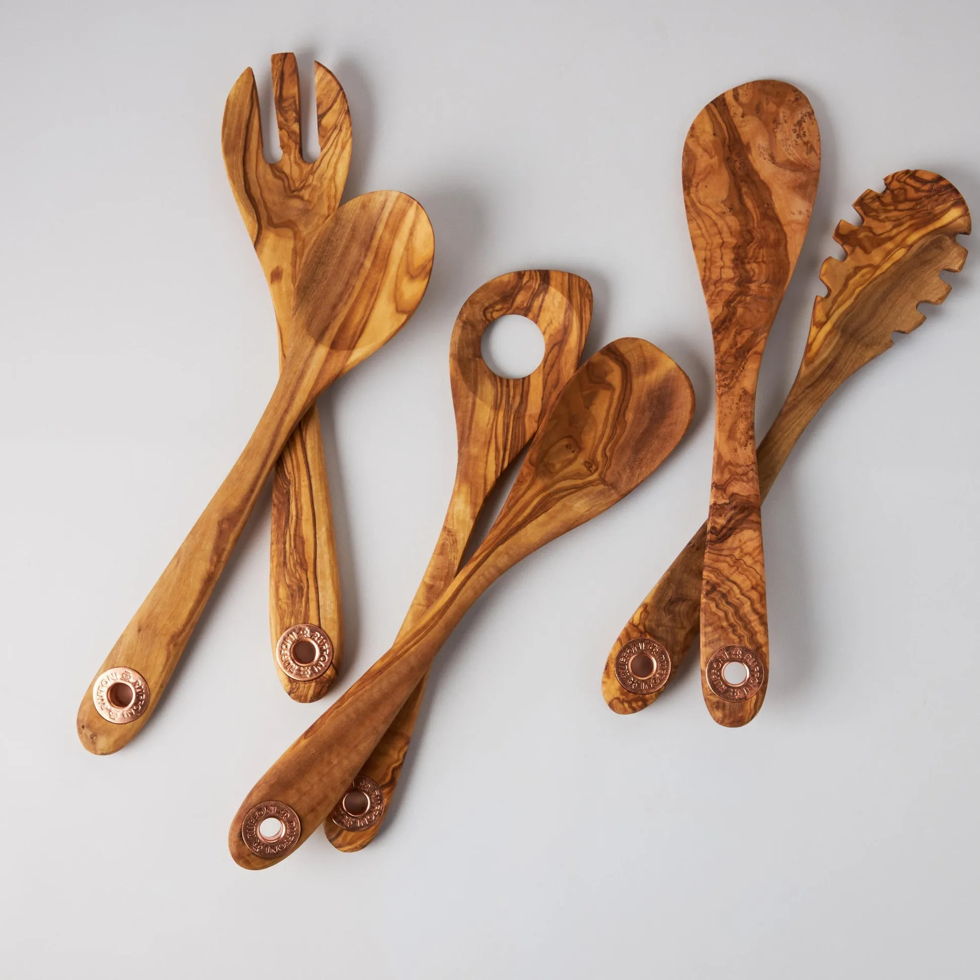 Ruffoni 6 Piece Set of Olivewood Utensils