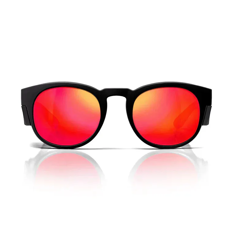 Safestyle Cruisers Matte Black Frame Mirror Red Polarised Lens (CRMBRP100)