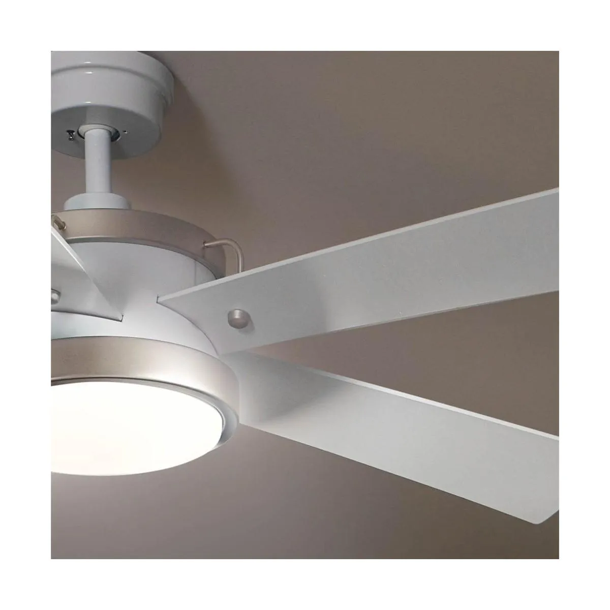 Salvo 56 Inch White LED Ceiling Fan with Wall Control