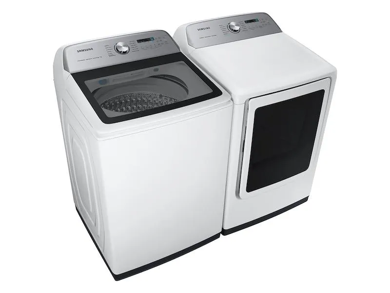 Samsung DVE55CG7100WA3 7.4 cu. ft. Smart Electric Dryer with Steam Sanitize  in White