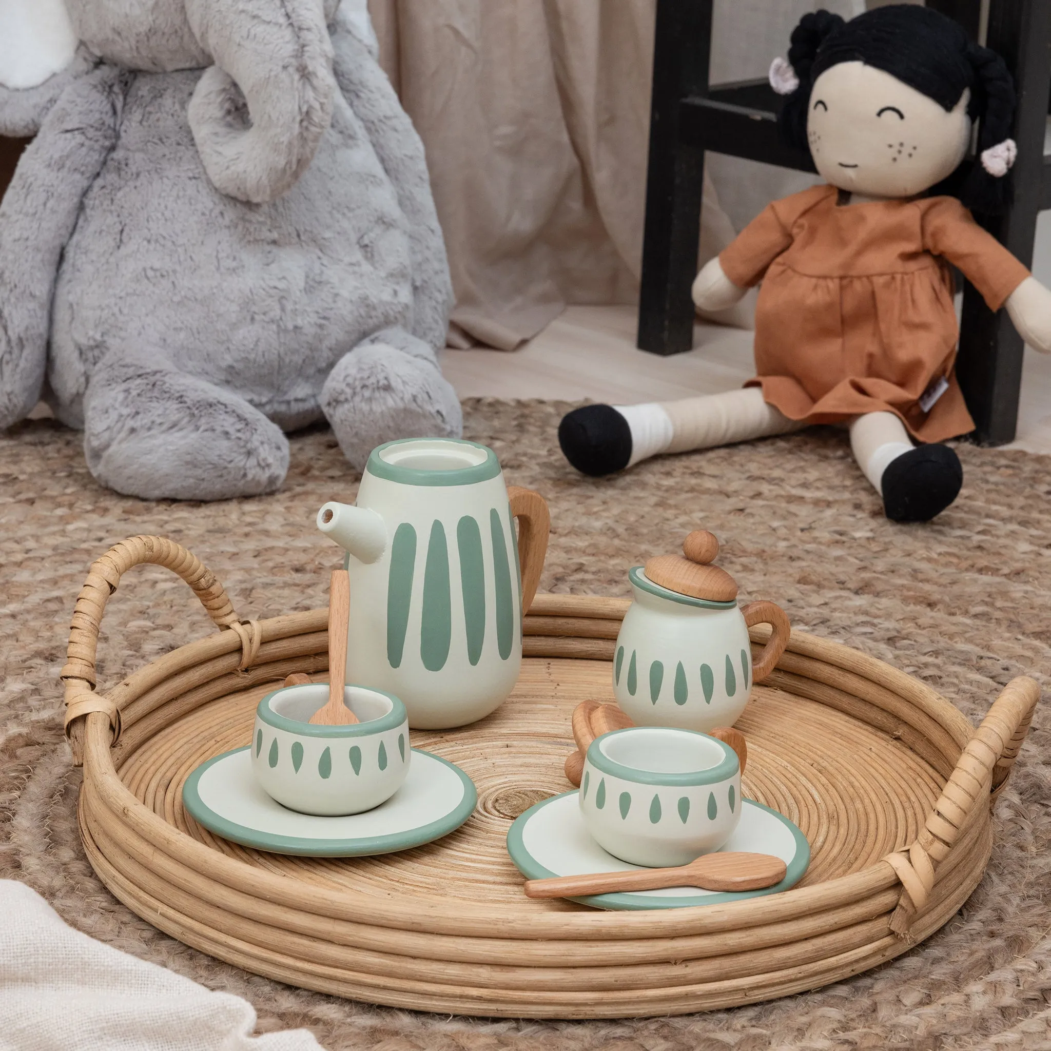 Sebra, Wooden Tea Set