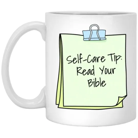 Self Care Mug Faith Christian Mental Health Jesus Coffee Cup