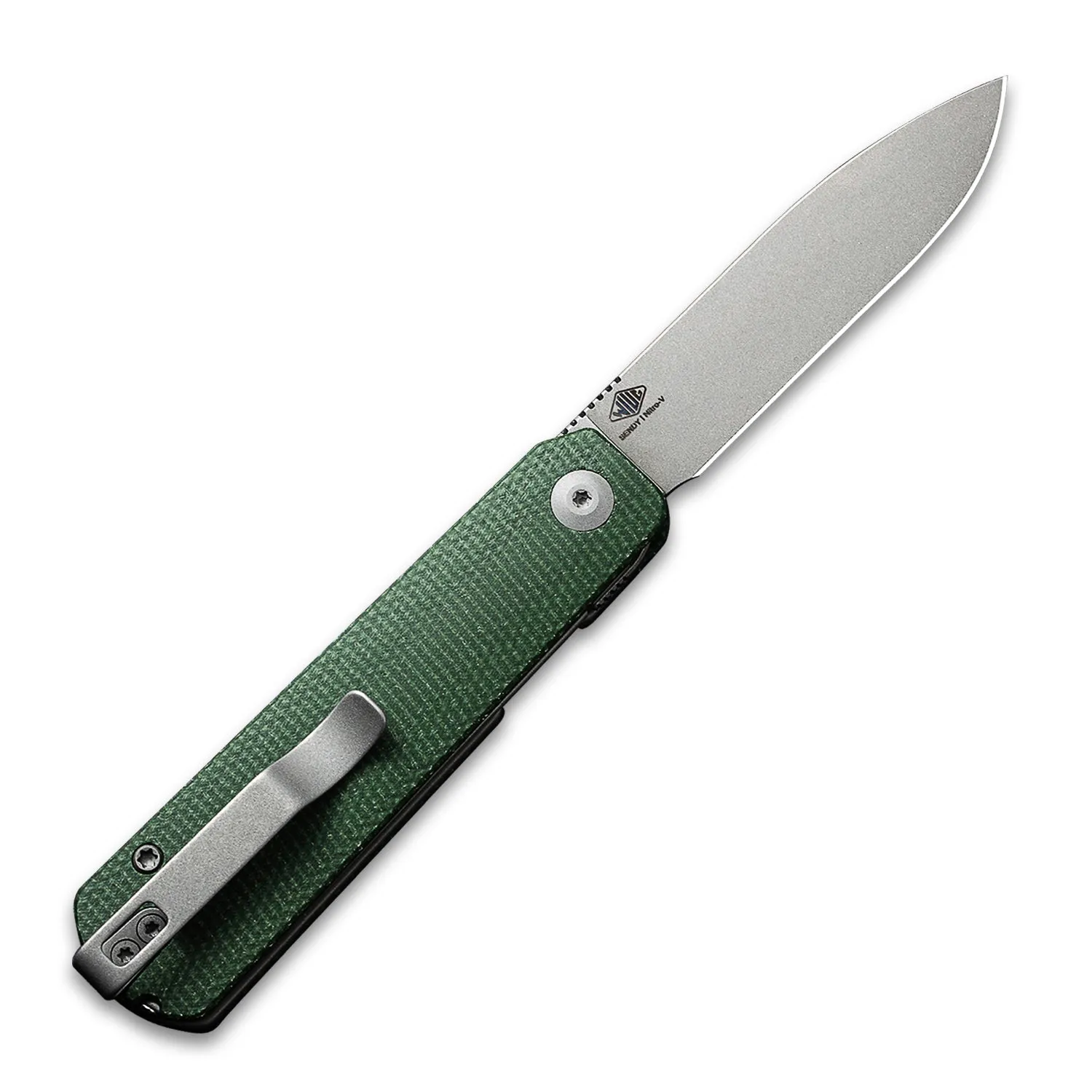 Sendy Pocket Knife - Green Micarta - Nitro V