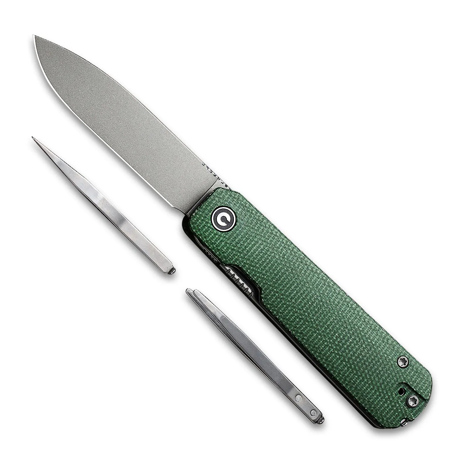 Sendy Pocket Knife - Green Micarta - Nitro V