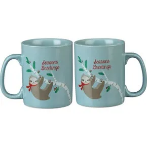 SLOTH SEASONS GREETING MUG