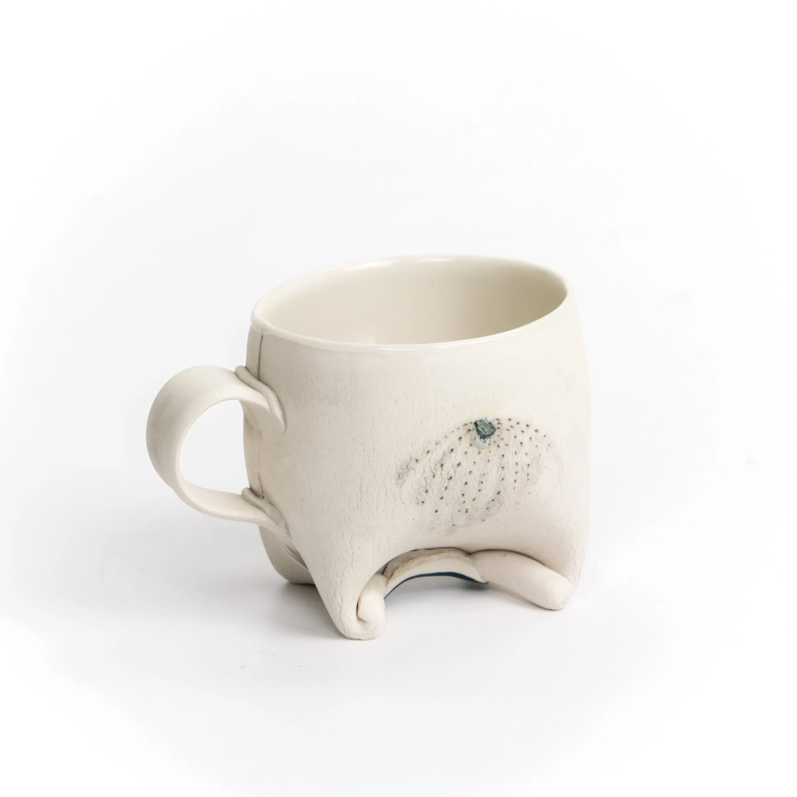 Small Rolled Foot Mug