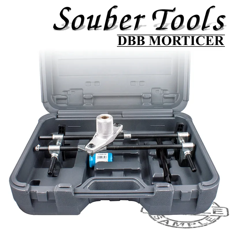 SOUBER TOOLS LOCK MORTICER WITH 18MM & 22MM CUTTERS IN PLASTIC CASE SCREW TYPE ST JIG 1C