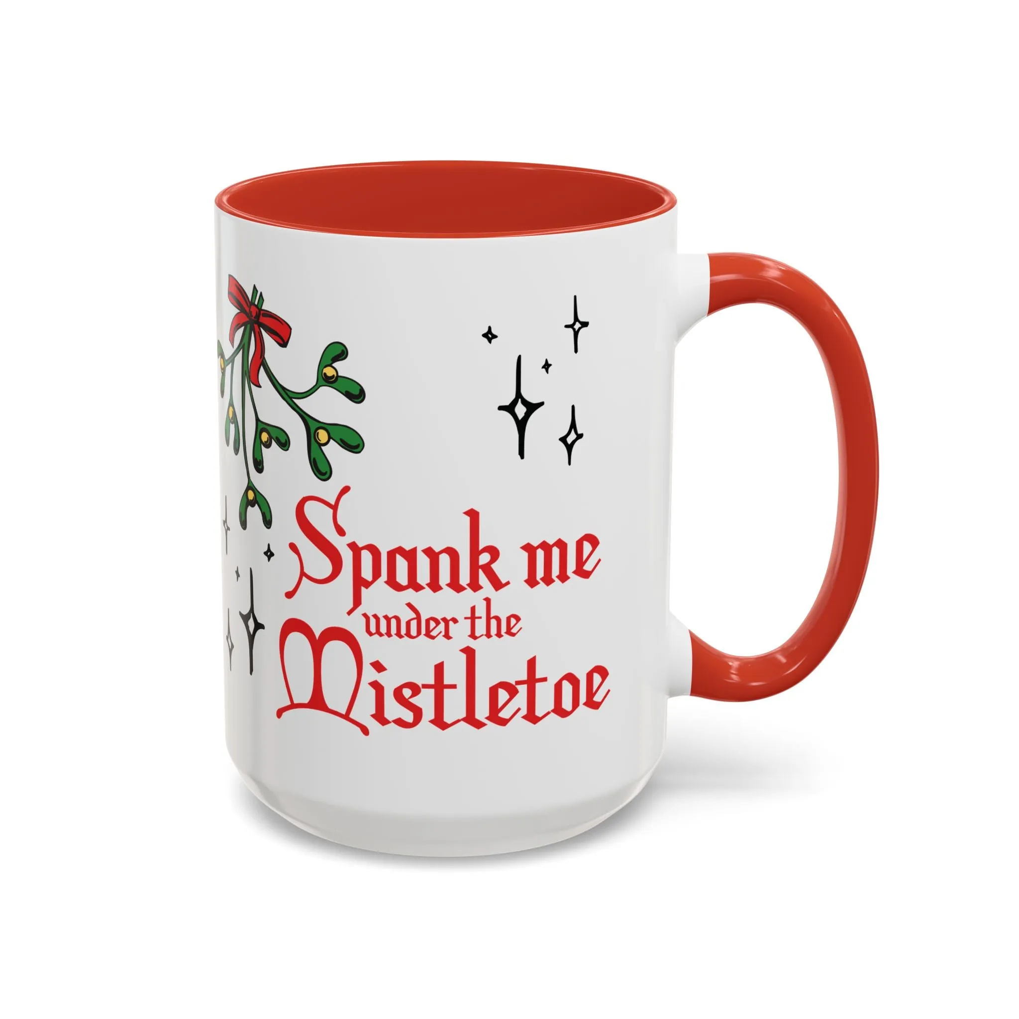 Spank Me Under the Mistletoe - Retro Christmas Mug