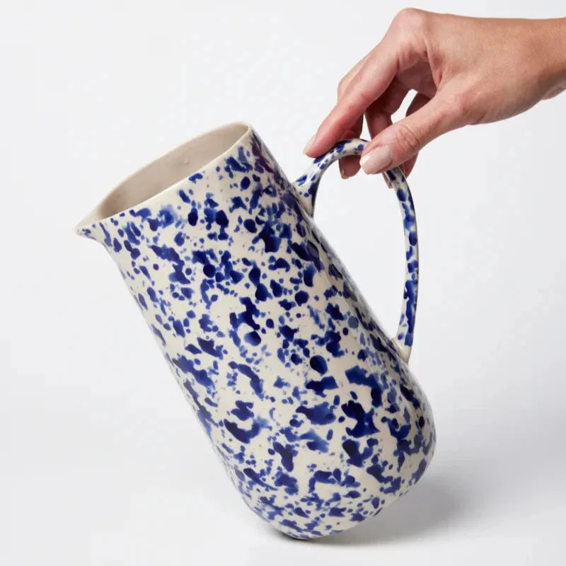 Splatter Jug Blue