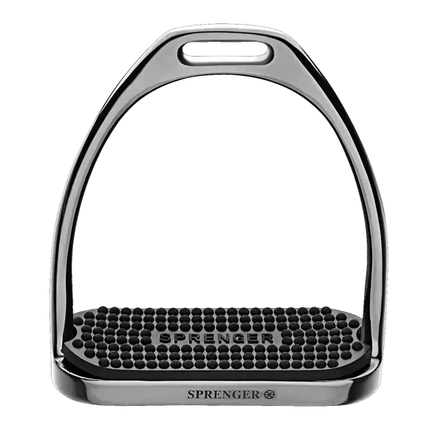 Sprenger HS Fillis Stirrups Anthracite with Black Pad 4 3/4