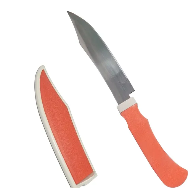 Stainless Steel Kitchen Knife with Protective Cover - Extra Sharp