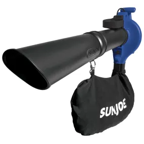 Sun Joe SBJ603E-SJB 3-in-1 Electric Blower | 240 MPH | 13 Amp | Vacuum | Mulcher (Blue)