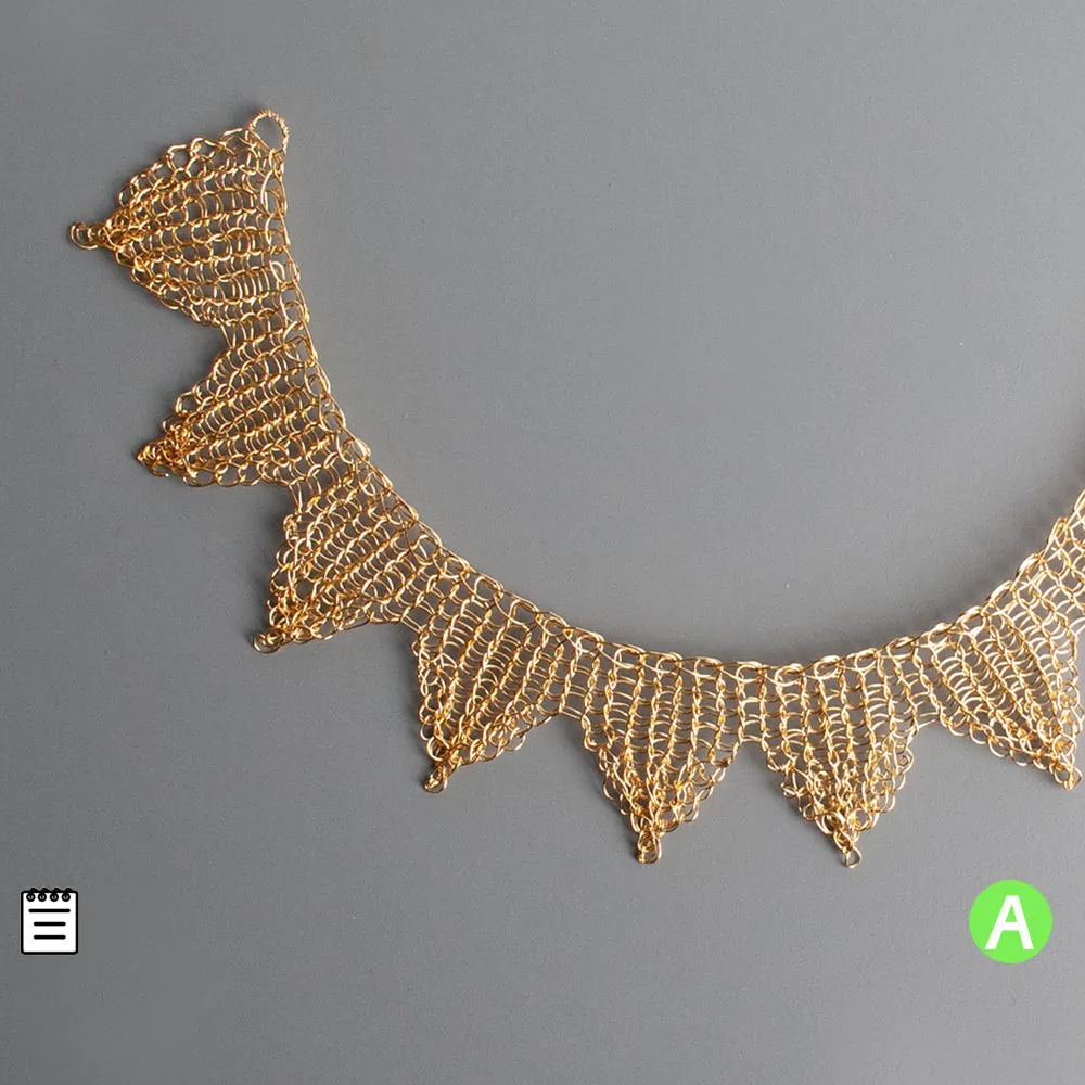 Sun Necklace - Partial Wire Crochet pattern