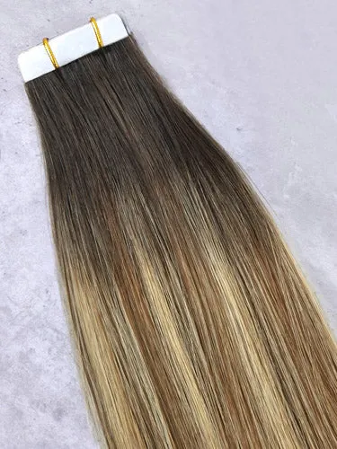 #T2-6/22 Rome Balayage｜Luxury, Russian-Mongolian, Tape Extensions