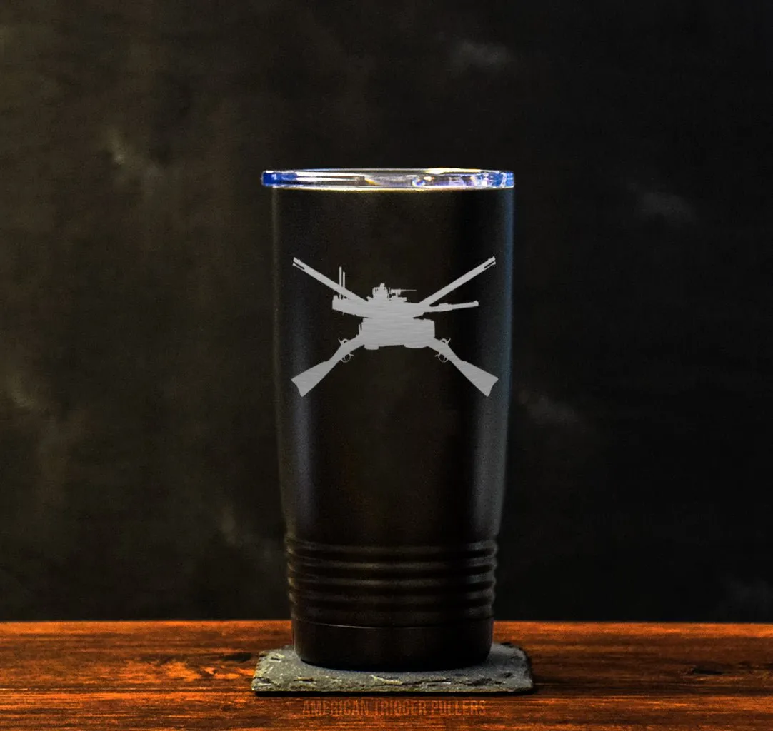 Tank Crossed Rifles Tumbler