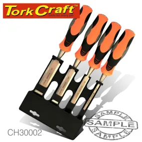 TORK CRAFT CHISEL SET WOOD 4 PIECE IN BLISTER CH30002