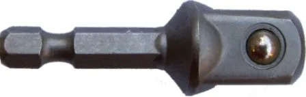 TORK CRAFT SOCKET ADAPTOR 1/2'M SQ X 50MM 1/4'M HEX SHANK CARDED T AD12050C