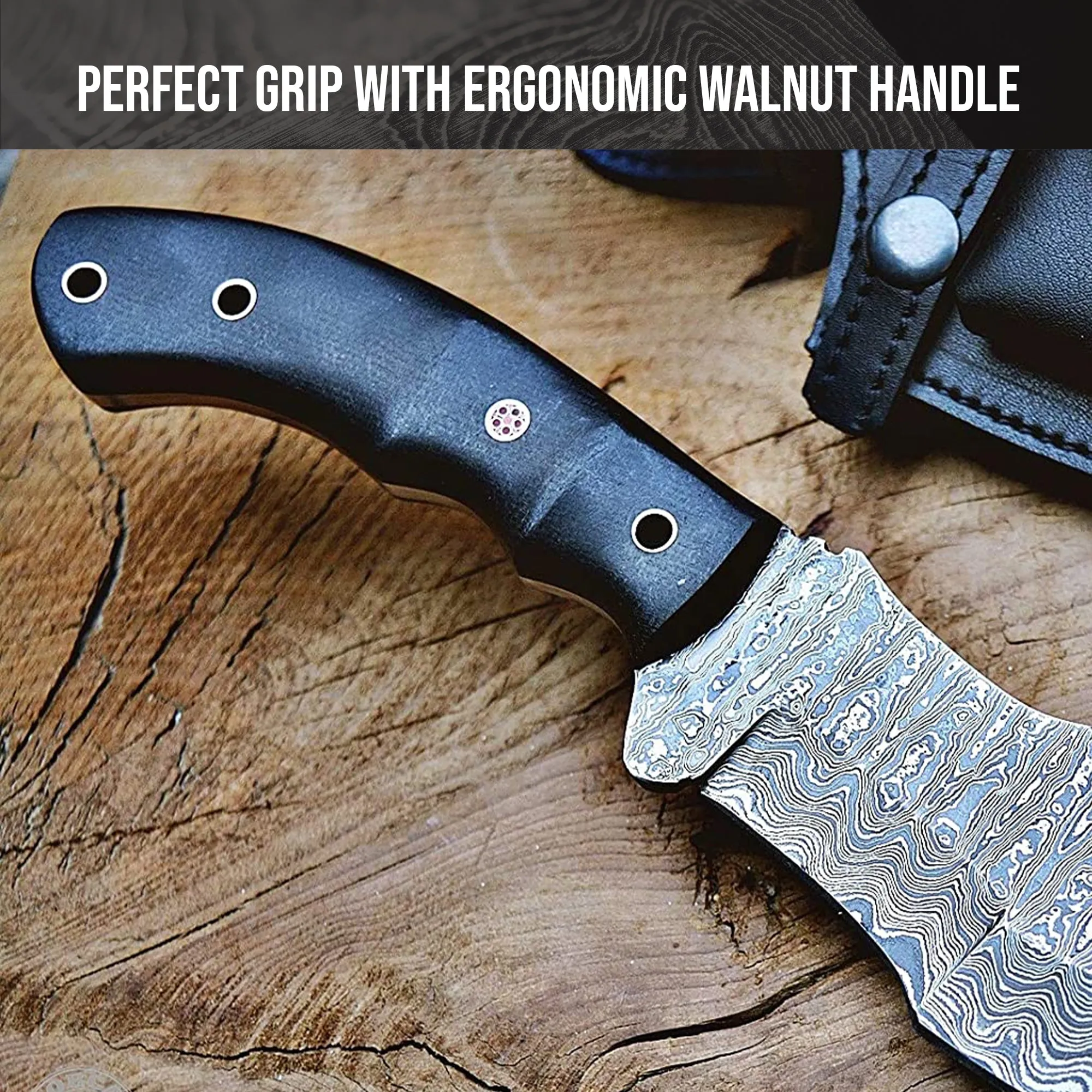 Tracker Damascus Hunting Knife